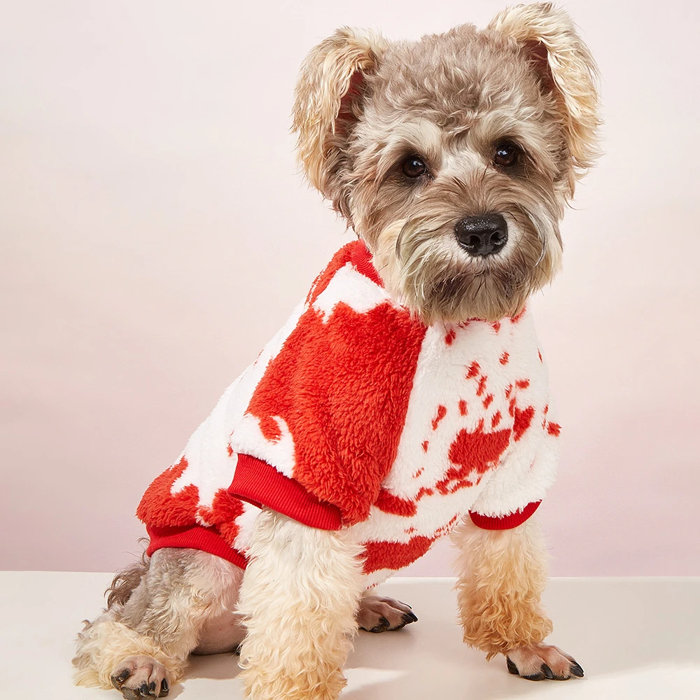 

Новая зимняя теплая флисовая одежда, модный свитер для домашних животных, пальто для маленьких собак и щенков, наряд для домашних питомцев о...