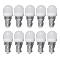 10pcs e12 led fridge bulb 3w refrigerator corn bulb ac220v 2835 smd led lamp whitewarm white 360 degree replace halogen light