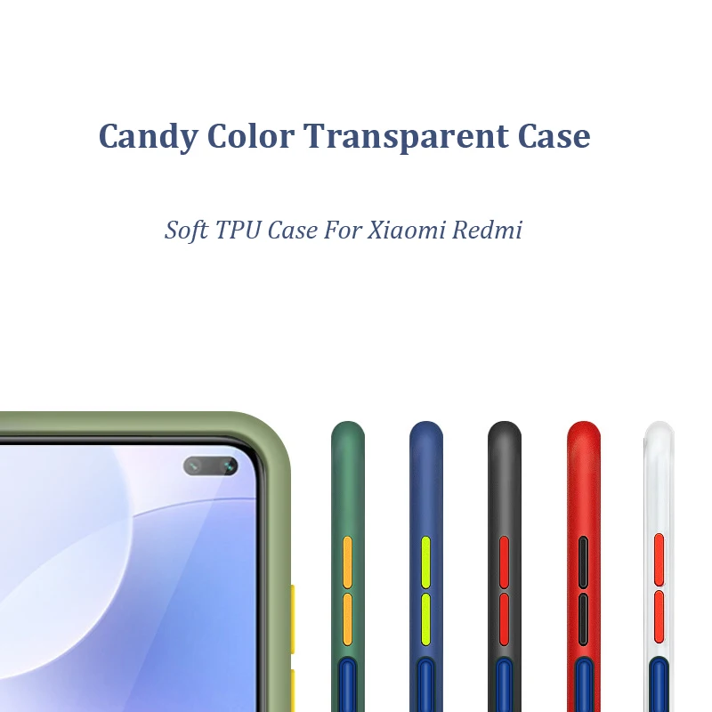 

Matte Transparent Shockproof Case For Xiaomi Mi Note 10 A3 CC9 9T Plus Lite Redmi 8A K20 K30 Note 8 5 4 4X 9 8T 9S Pro Cover