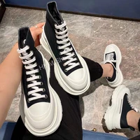 2021 high quality luxury designer canvas shoes for women lace up round toe thick soles alexander sneakers for men casual shoes