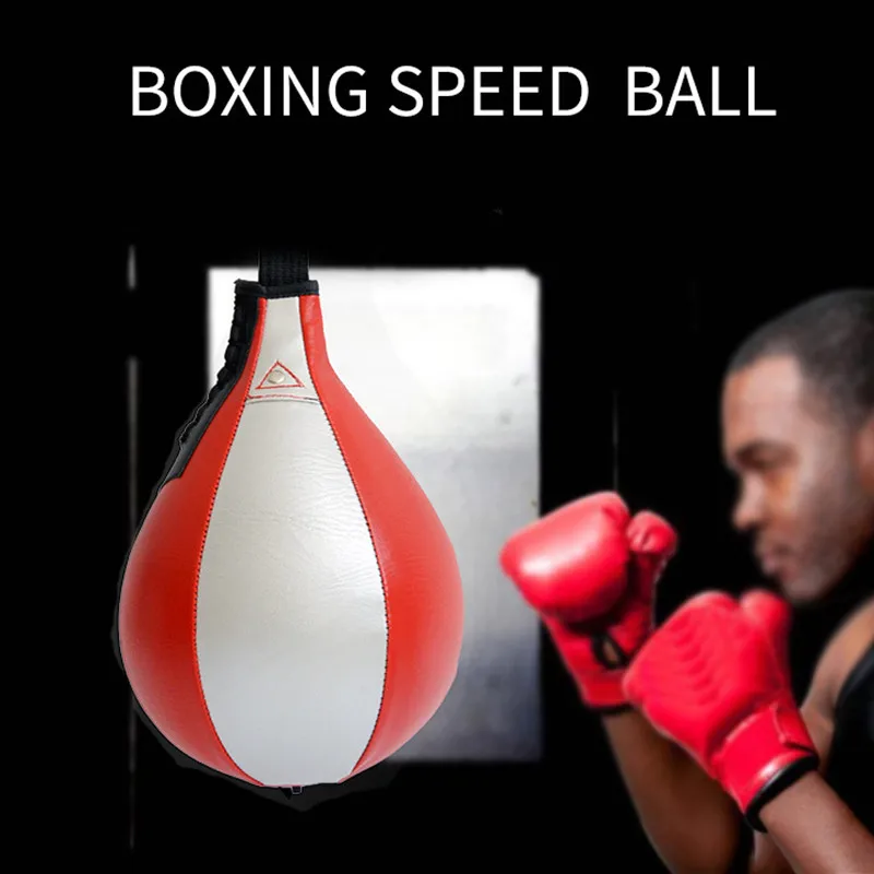 

Leather Boxing Punching Bag Speedball Ceiling Ball Sport Speed Bag Punch Exercise Fitness Training Ball