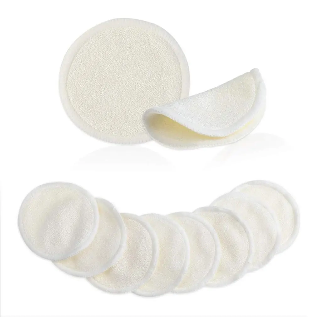 

2/3 layer Bamboo Fiber Makeup Remover Pad Washable Face Cleaning Cotton Reusable Women Makeup Remover Wipe Cotton