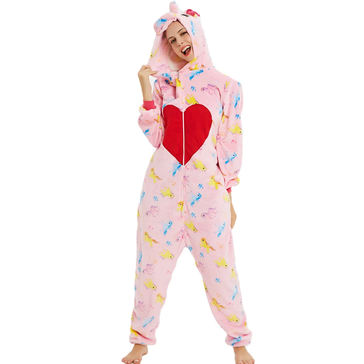 Пижамы с животными для взрослых женская одежда сна кигуруми все в одном пижама