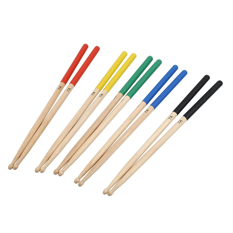 

Кленовые барабанные палочки для детей/детей, 5 парт/компл. 7A, подходят для всех барабанных наборов, барабанные аксессуары разных цветов