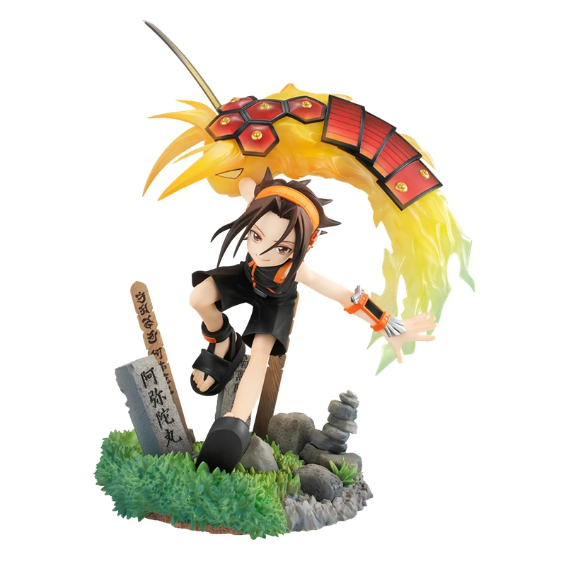 

Pre-Sale 18Cm Anime Shaman King Yoh Asakura Anime Action Figure Collectible Pvc Model Hand-Made Model Decoration Doll Toy Gift