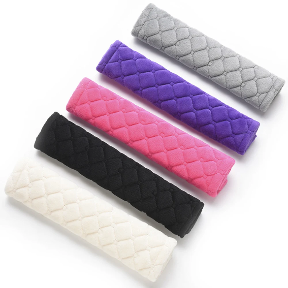 Чехлы на автомобильный ремень безопасности мягкие бархатные плечевые накладки