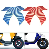 16 strips wheel sticker reflective rim stripe auto decals tire tape bike motorcycle stickers for small motorcycle stickers