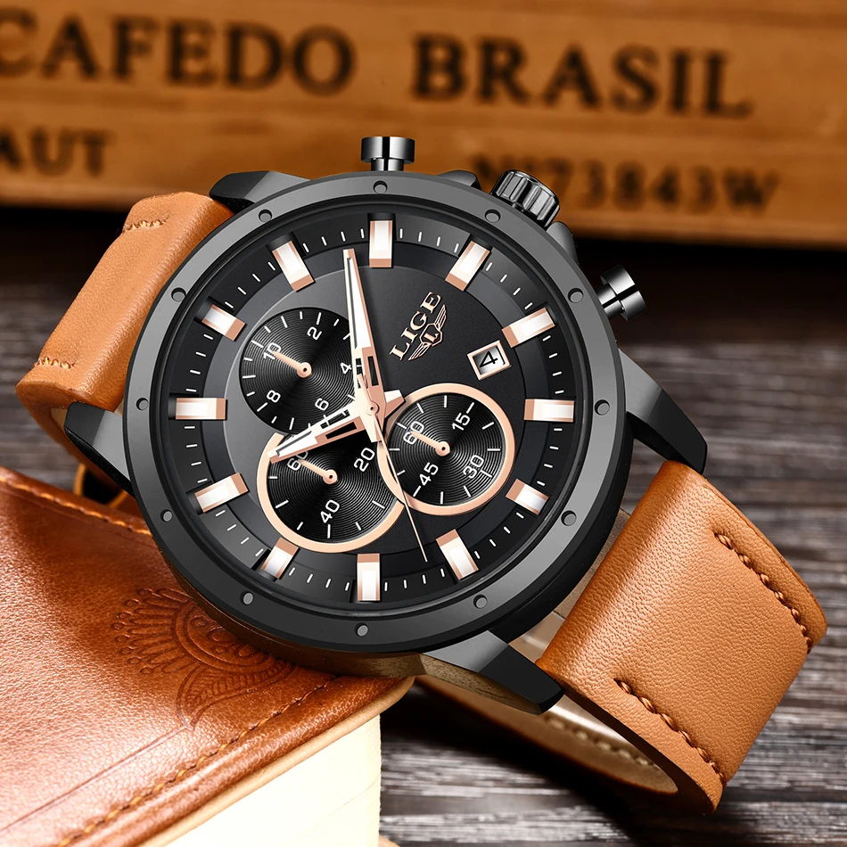 Relojes Hombre LIGE New Mens Watches Waterproof Man Clock Top Brand Luxury Army Military Retro Sport Male Quartz Watch Men Gift | Наручные