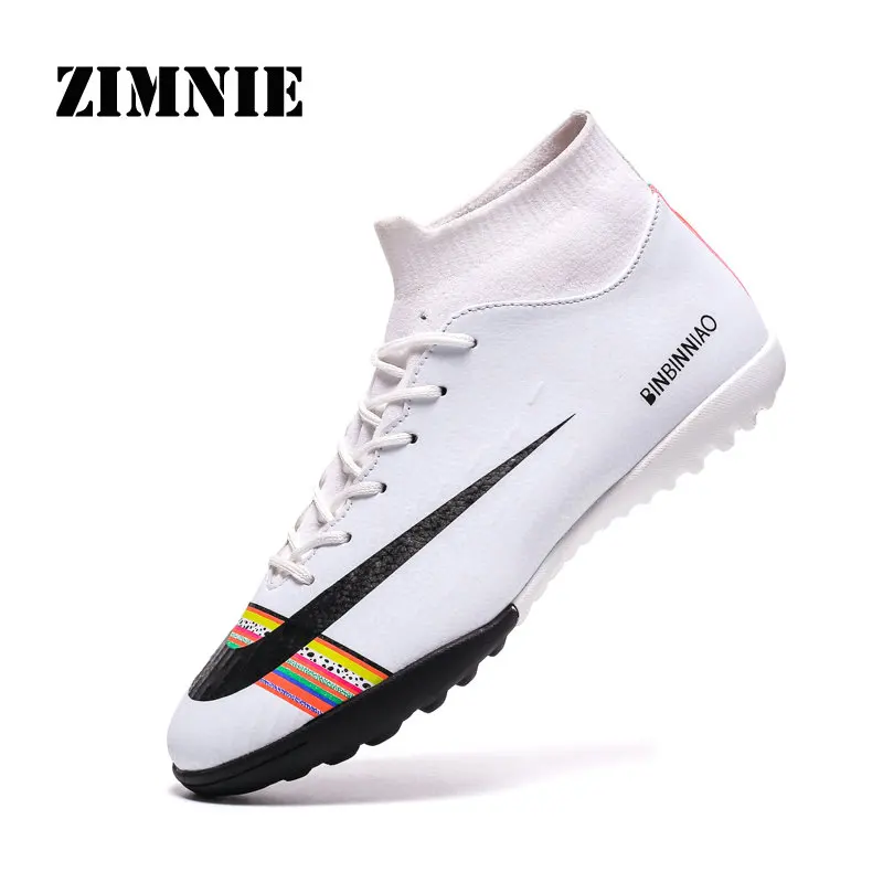 02 White ZIMNIE футбольные бутсы, профессиональные футбольные бутсы, дешевые футбольные бутсы, спортивные кроссовки для тренировок, Zapatos De Futbol - Цвет: 02 White