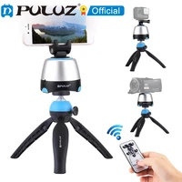 puluz ball head for gopro panoramic electronic ball head for smartphone 360 degree rotation remote controller tripod mount tray