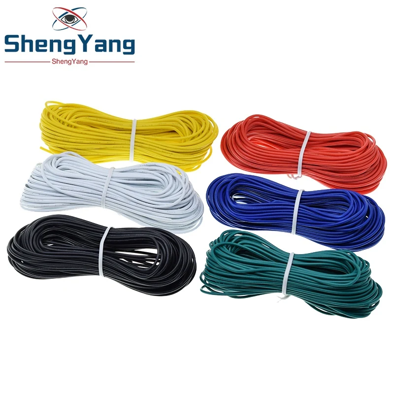 Шэньян 10 м UL 1007 24AWG Монтажный провод 80C / 300V шнур DIY электрический кабель