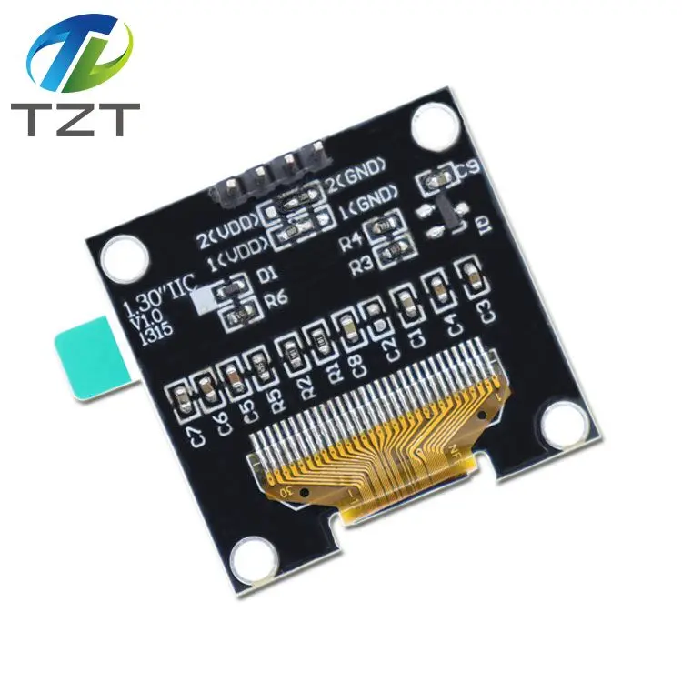 1,3 дюймов oled IIC Серийный белый oled-дисплей модуль 128X64 I2C SSD1306 12864 ЖК-экран Плата VDD GND SCK SDA для Arduino черный