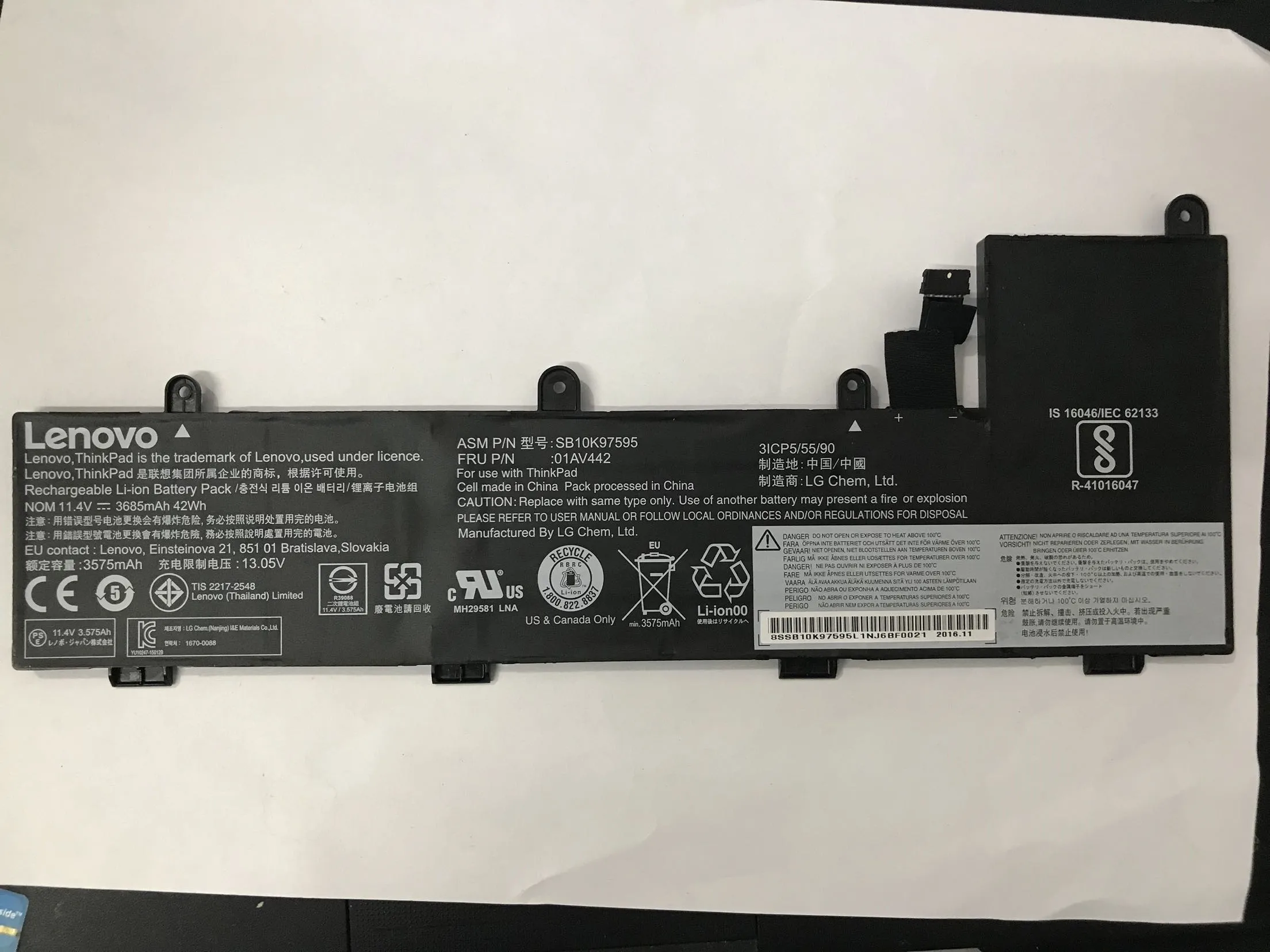 New genuine Battery for LENOVO Yoga 11E 0HW044 00HW043 00HW042 01AV443 01AV442 SB10K97595 SB10K97596 SB10J78990 SB10J78991 | Компьютеры и