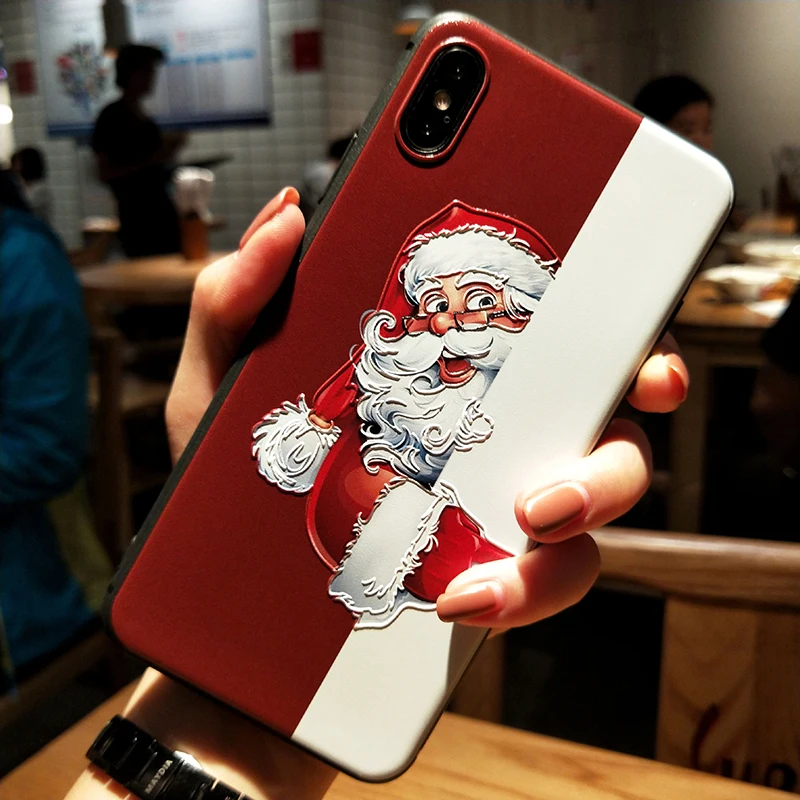 sdlrbhbb Санта Клаус ТПУ 3D чехол с тиснением и изображением для Xiaomi mi 9 6X8 A2 Lite A1 CC9e F1 для Red mi K20 7A S2 5 Plus Note 4X 6A 5A 5X6 7 Pro Чехол - Цвет: sdlrbhbb