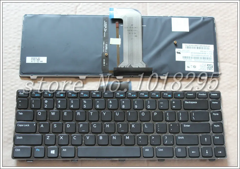 

Free shipping !! NEW for DELL 15Z INSPRON 5421 3421 14R-2158 N5421 V2421 5523 US Black Keyboard Laptop with backlight