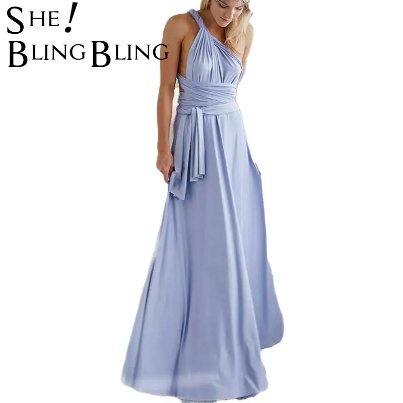 Вечернее платье макси SheBlingBling Бандажное длинное летнее модное Многонаправленное