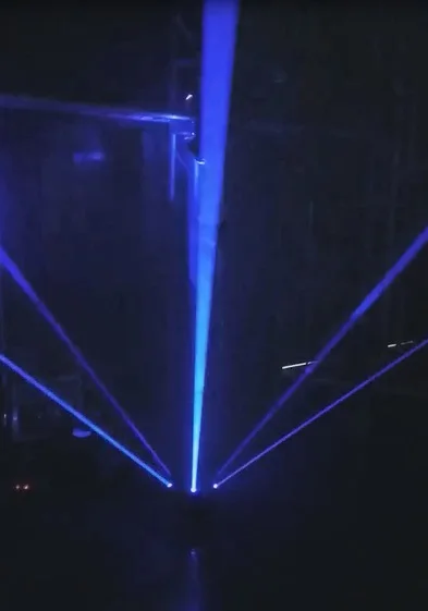 blue laser Новая модель полноцветный 6 головок умный луч лазерный движущаяся головка светильник для ночного клуба события шоу - Цвет: blue laser
