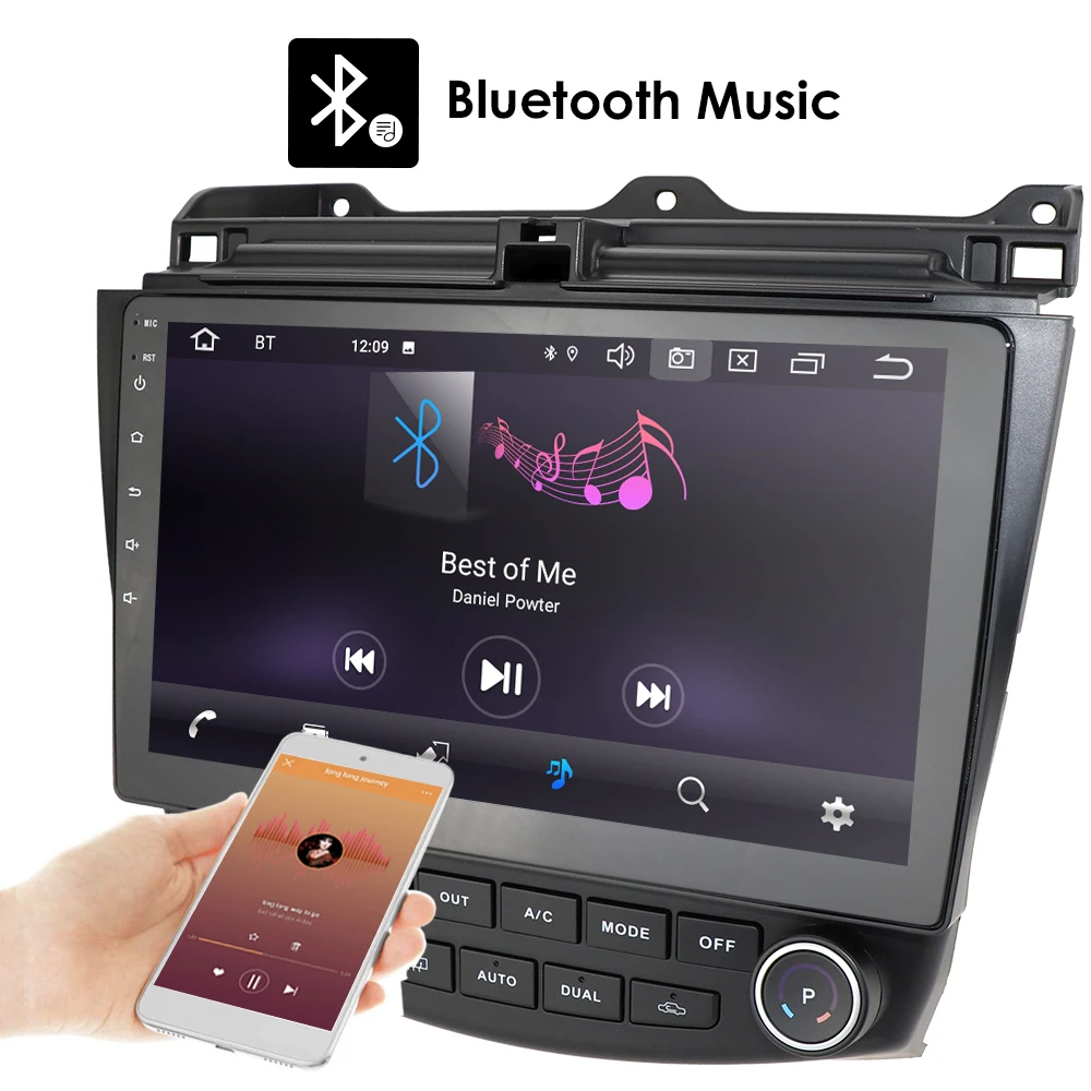 2 Din Android 9 1 Автомобильный мультимедийный плеер Авто стерео радио для Honda Accord 7 2003-2007