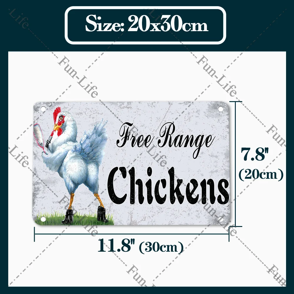 Винтажные металлические оловянные знаки в виде курицы петуха фотопластина