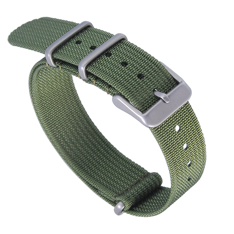 Pit pattern NATO Watchband Nylon Strap  18mm 20mm 22mm Striped Replacement Band Watch Accessories