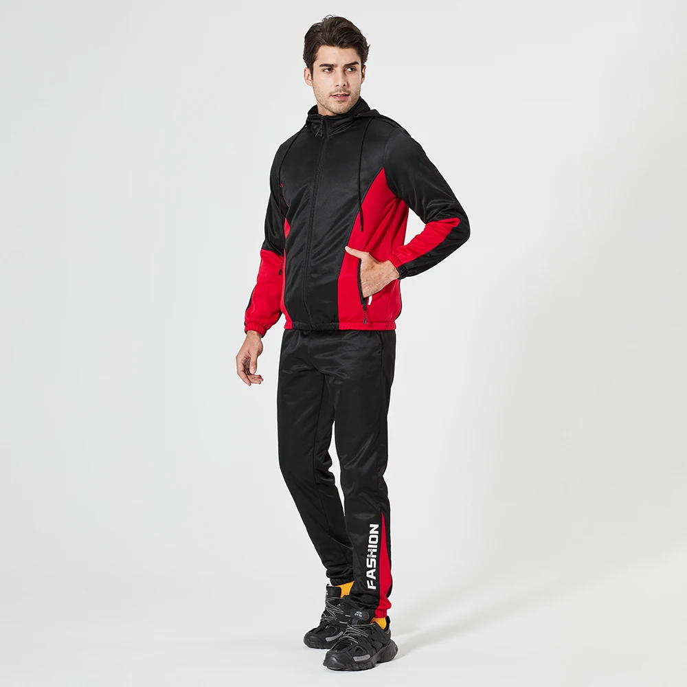 

Mens Autumn Tracksuit 2021 New Colorblock Sweat Suits 2 Piece Set Ouftits Men Sports Wear Clothes Men Outfit Set Running Suit