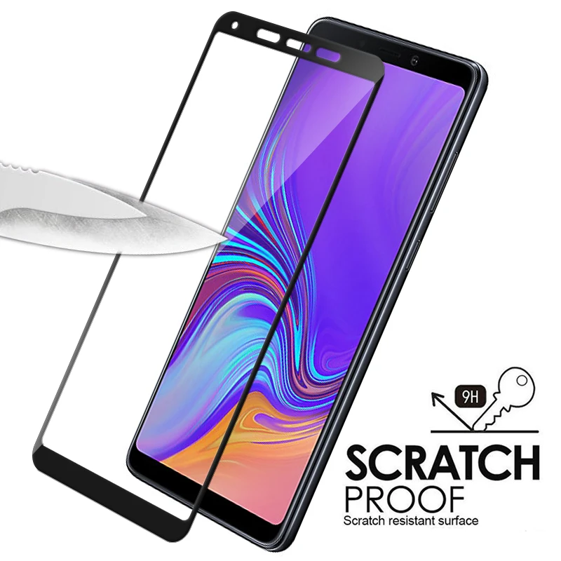 10 штук полного покрытия 9D закаленное стекло для Samsung Galaxy A6 2018 A8 Plus A3 A5 A7 2017 2016 A320 A520 A720 A310 A510 A710 on.