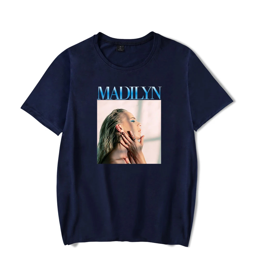 

Summer ladies fashion casual T-shirt singer Madilyn printed short-sleeved hip-hop T-shirt streetwear female super plus size top