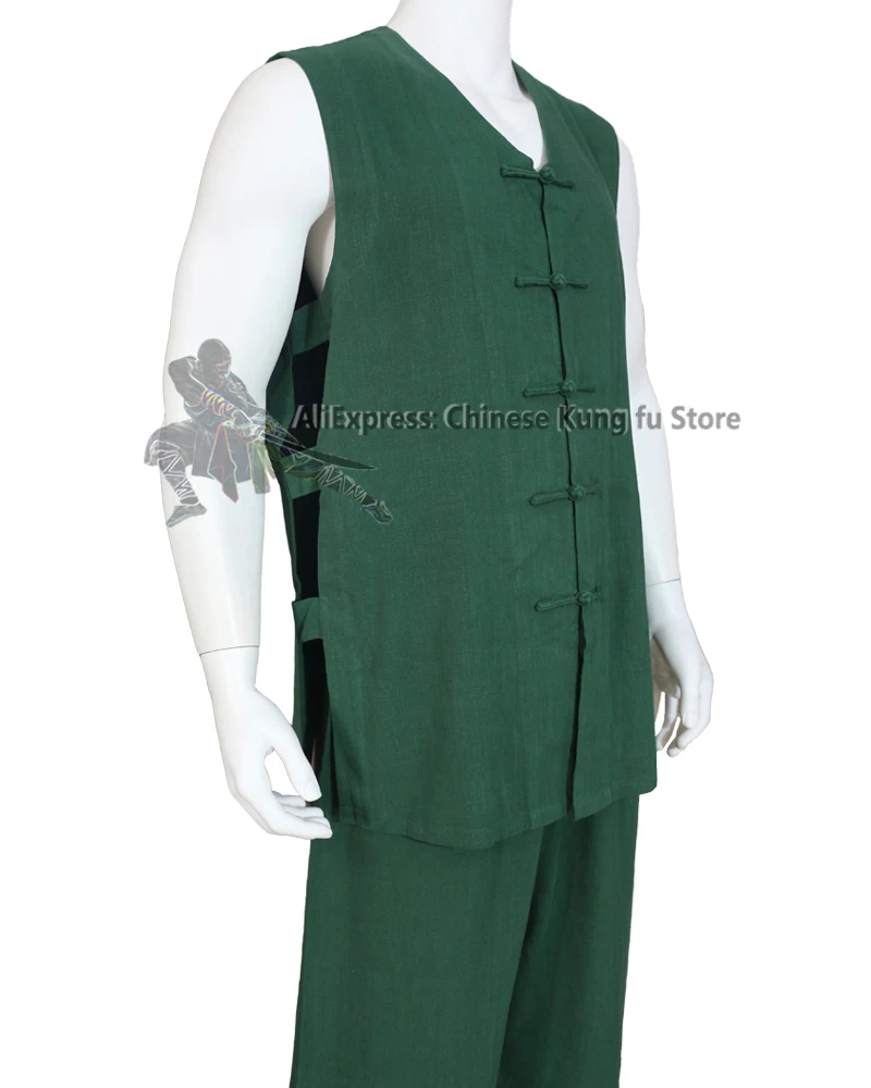 Новое поступление хлопковая летняя майка Shaolin костюм кунг фу униформа Wudang Tai chi