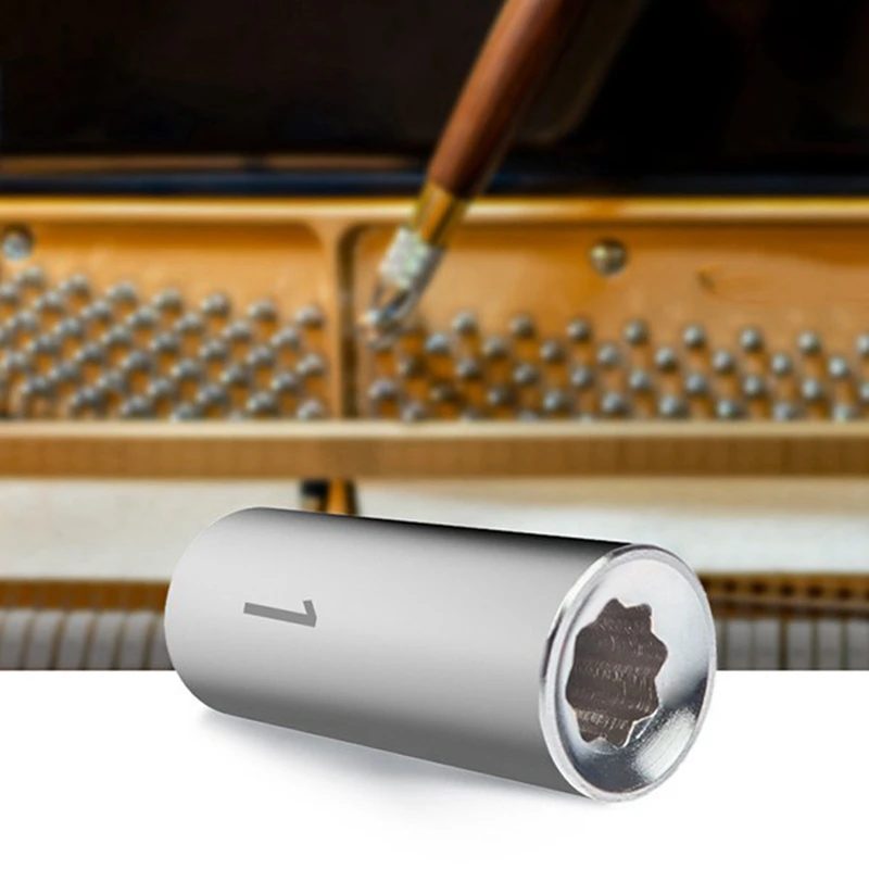 

Настройка фортепиано & Коробка с инструментами, инструменты для обслуживания Нержавеющая сталь восьмигранный молоток тюнинг головной гол...