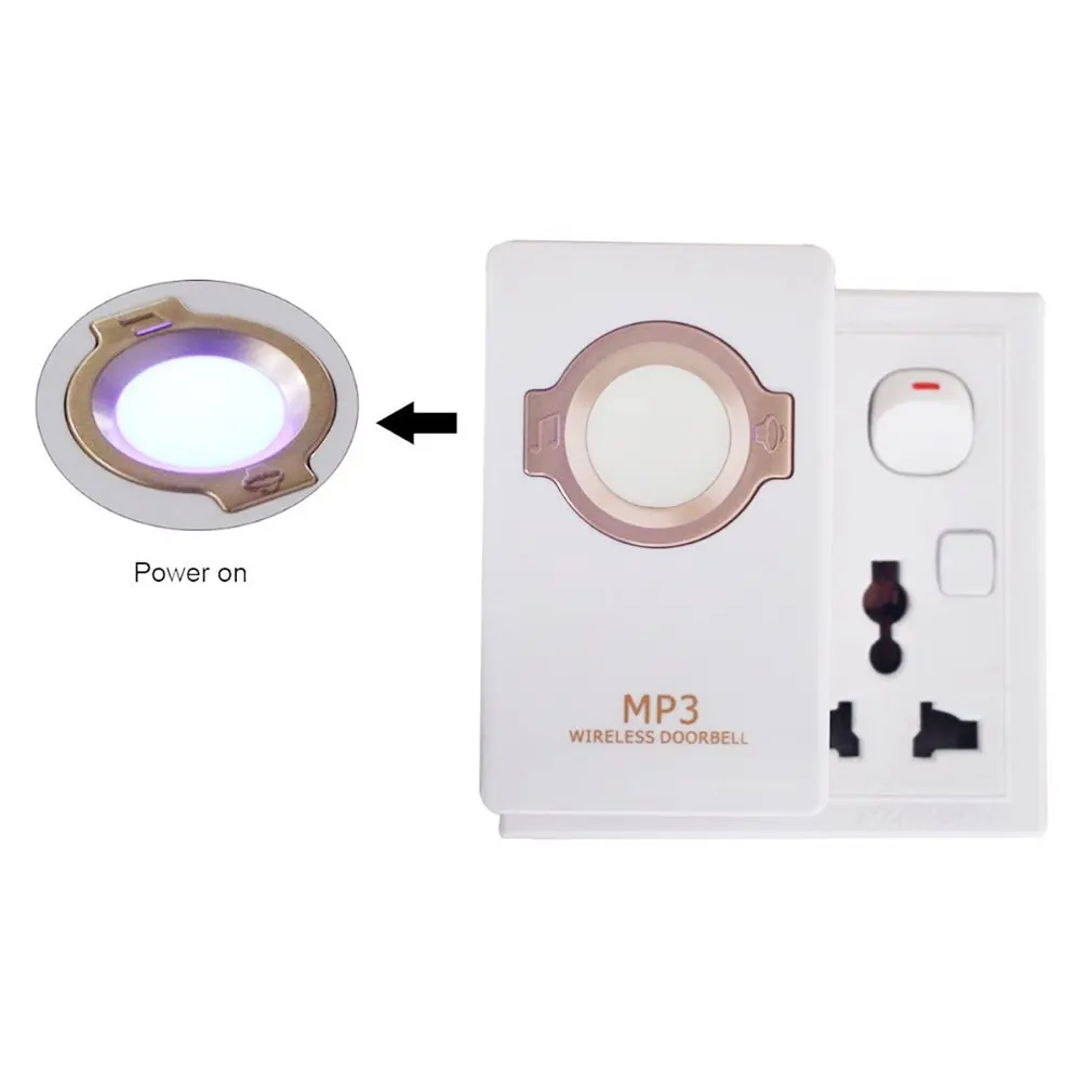 LESHP беспроводной дверной звонок с автономным пультом дистанционного управления