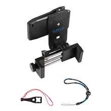 Phone Holder Mount Outdoor 360 Degree Rotating Sports Backpack Clamp Adjustable Fixing Action Camera Black Fit For GoPro
