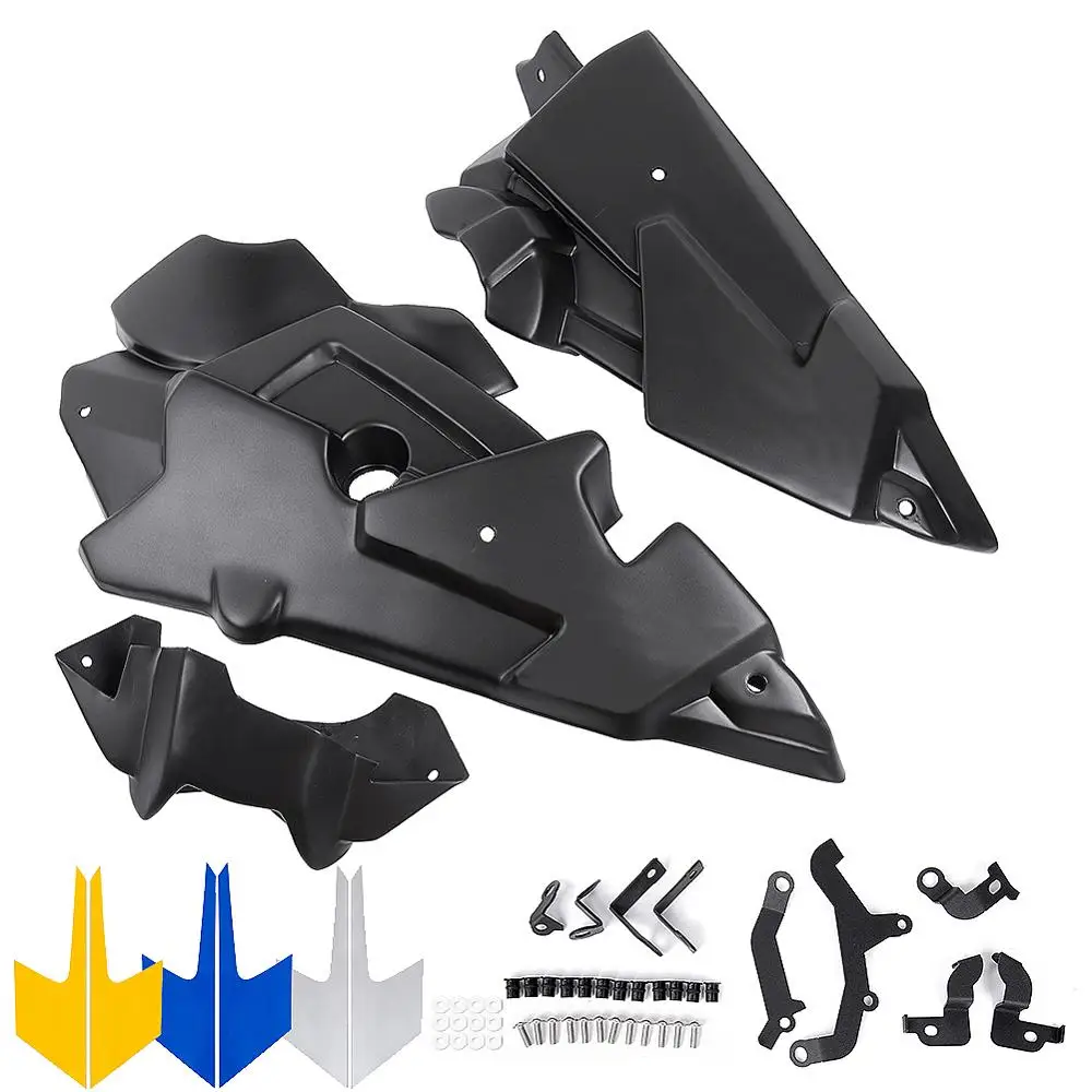 Нижняя часть Bellypan + Боковая крышка радиатора обтекатель для Yamaha MT09 FZ09 2014-2020 Tracer900