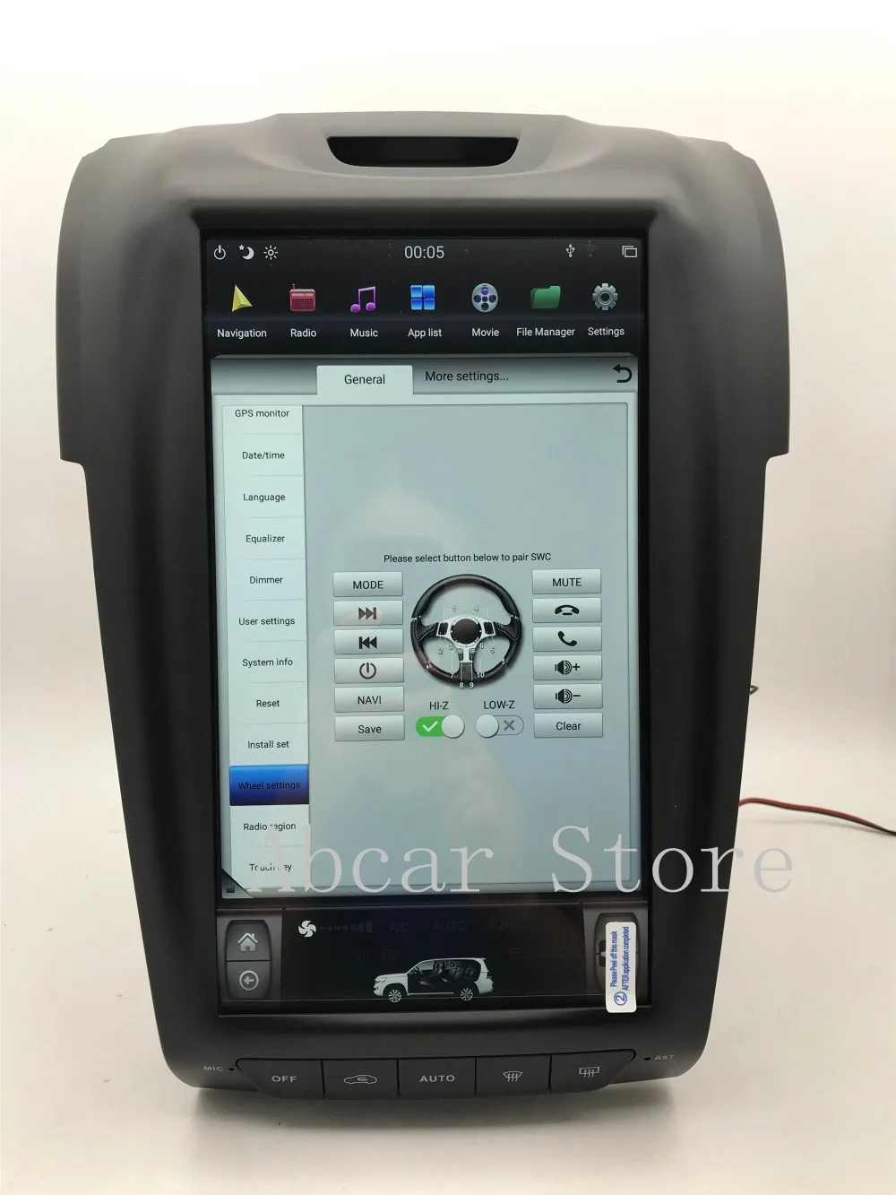 12,1 ''Tesla стиль Android 8,1 автомобильный dvd-плеер gps навигация для ISUZU D'MAX DMAX MUX 2012- стерео радио ips Chevrolet S10