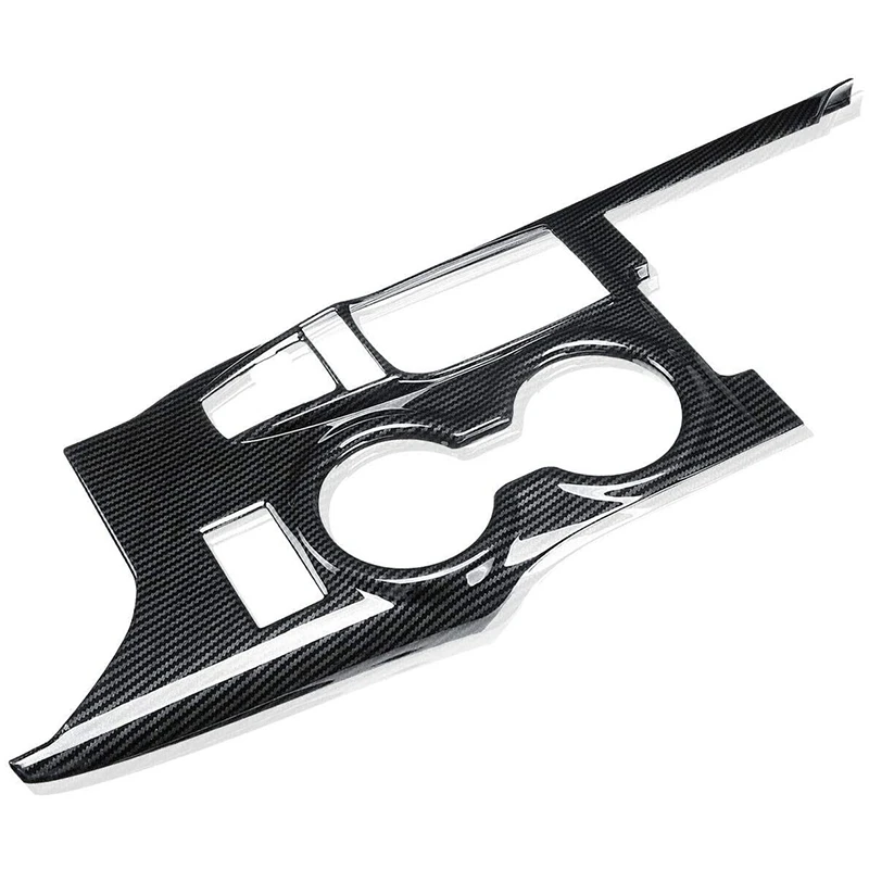 ABS углеродное волокно узор ручка переключения передач консоль Панель Планки