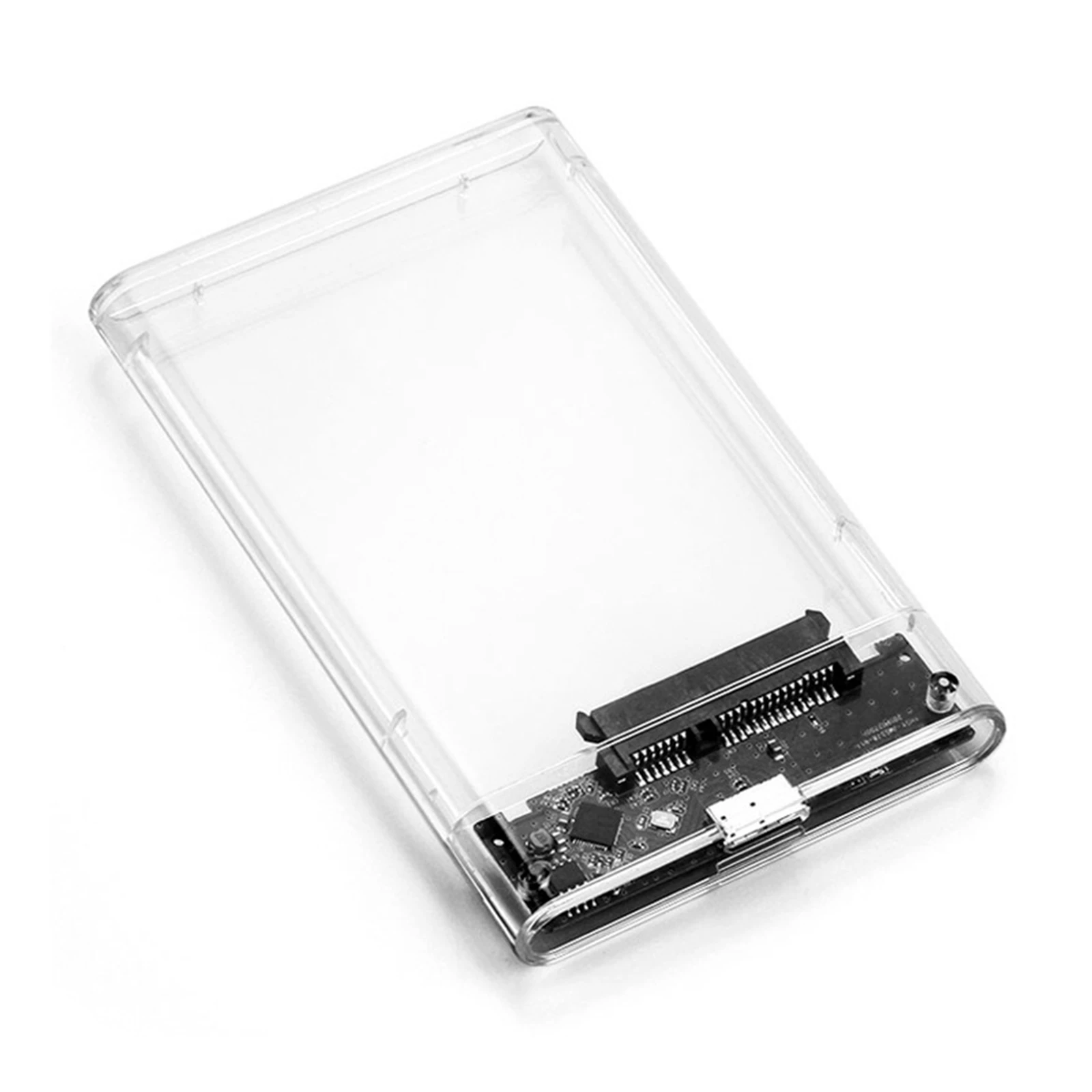 

USB3.0/Type C 2.5'' Hard Drive Enclosure Transparent Mobile HDD Box USB3.1 SSD Case Portable Hardisk With USB C Cable