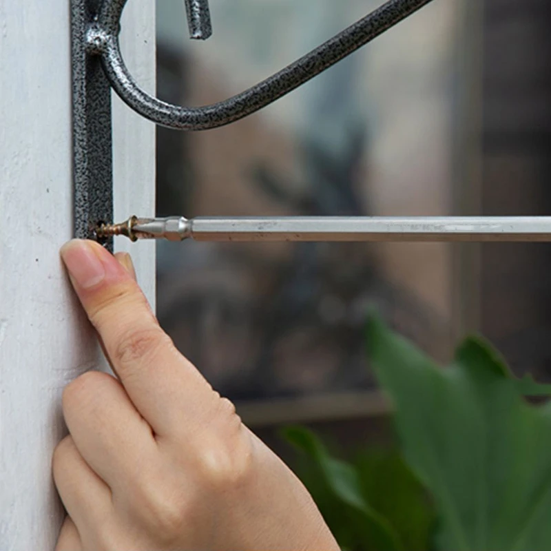 

Wrought Iron Plant Hook Hook Bird Hanging Plant Bracket Installation Gate Fence Platform Garage Balcony Outdoor Lawn