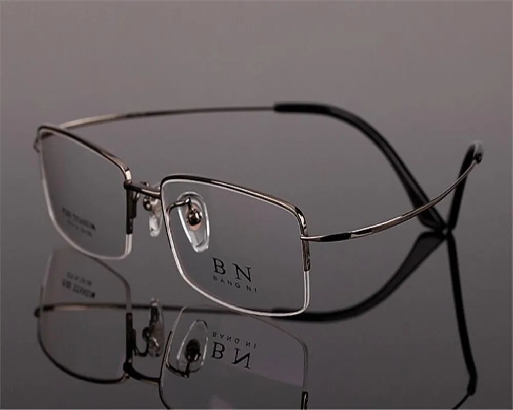 

EYELOOK Super Light Pure Titanium Business Men Presbyopia Frame Black Gold Prescription Lens Spectacle Reading Eyeglasses