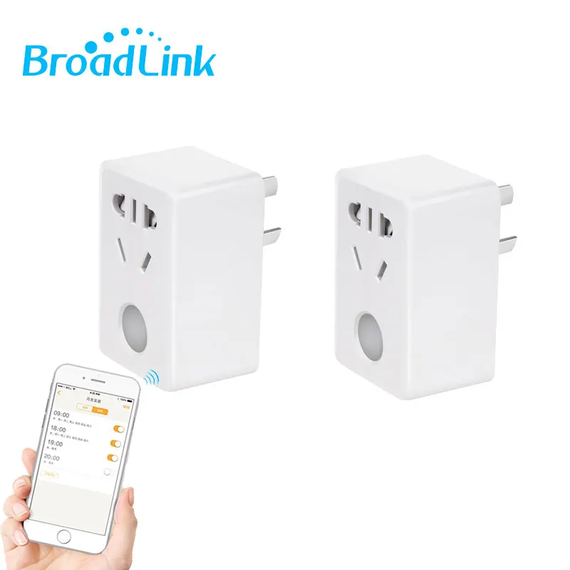 SP mini3 2PCS Broadlink SP Mini3 управление мини 3 беспроводной Смарт розетка Wifi 4G пульт дистанционного управления дизайн умный дом автоматизация - Цвет: SP mini3 2PCS