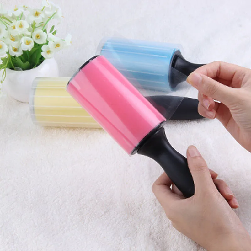 Lint Rollers Reusable Washable Lint Roller Sticky Silicone Dust Wiper Pet Hair Remover Cleaning Brush Tools for Pet Cloth