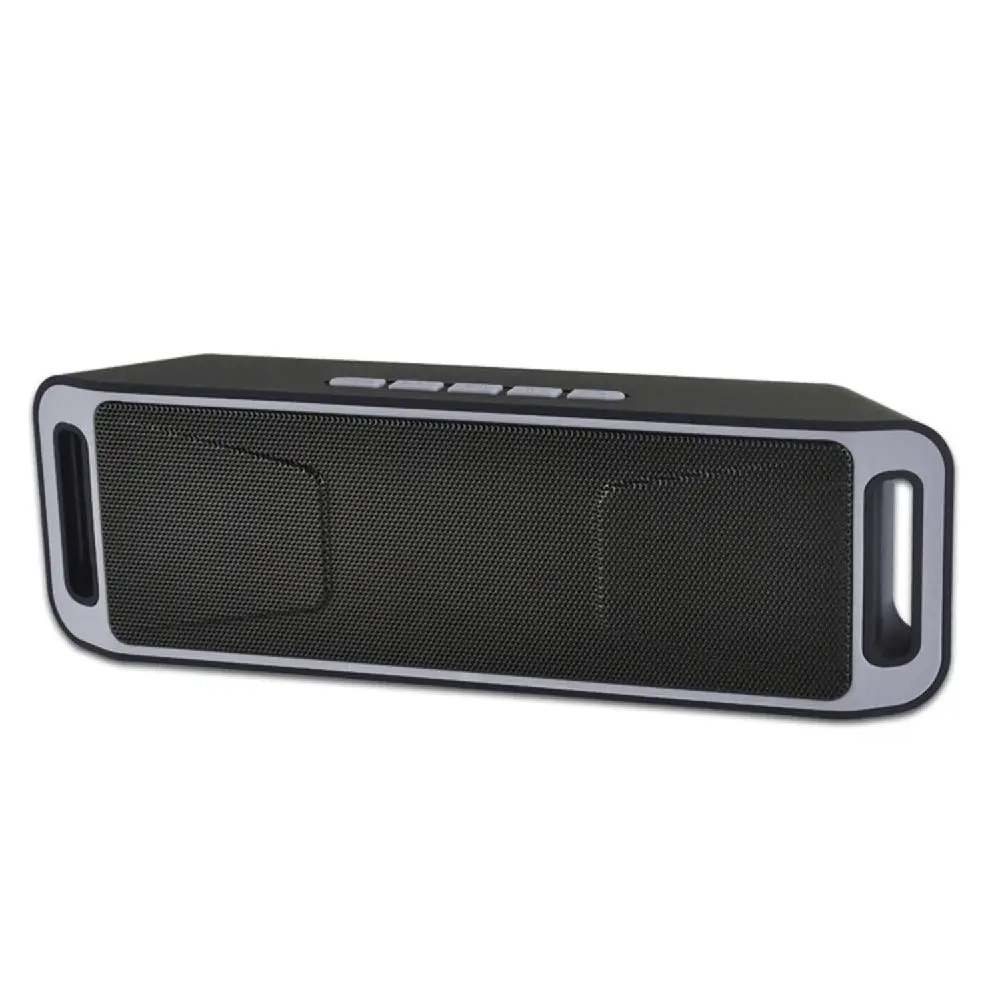 Gray BEESCLOVER Мини Bluetooth динамик портативный беспроводной динамик звуковая система вспышка FM Радио стерео музыка объемный поддержка TF USB d30 - Цвет: Gray