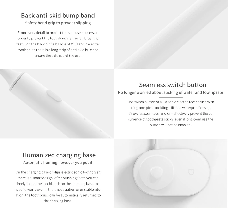 Xiaomi Mijia sonic электрическая зубная щетка перезаряжаемая умная зубная щетка Ультра звуковая Водонепроницаемая беспроводная зарядка управление мобильным приложением