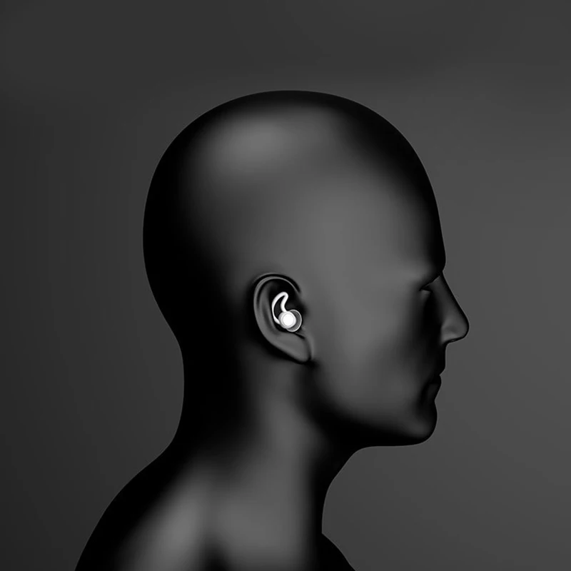 

1 Pair Earplugs Protective Ear Plugs Soft Silicone Waterproof Anti-noise Earphones Protector for Travel Sleep and Snoring