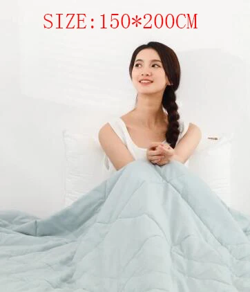 150cm 200cm Blue Летнее одеяло Xiaomi Stgana одеяло кондиционер функция мытья хлопчатобумажной пряжи антибактериальное дышащее одеяло для детей - Цвет: 150cm 200cm Blue
