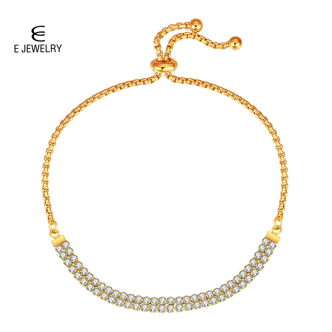 Браслет цепочка женский из нержавеющей стали с кристаллами|Цепочки и браслеты| |