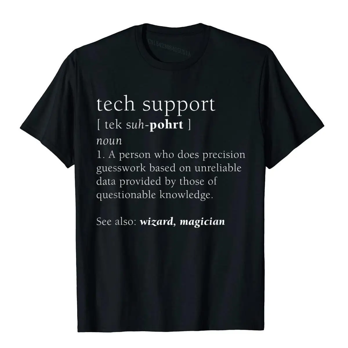 

Tech Support Definition Funny Cute Computer Nerd Gift T-Shirt Prevalent Men's Top T-Shirts Cool Tops Tees Cotton Holiday