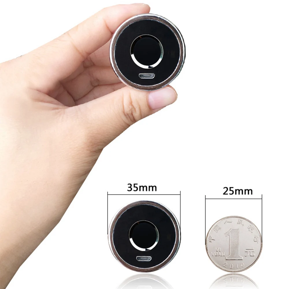 Super Mini Fingerprint Lock for Drawer Cabinet Wardrobe Round Smart Electric Anti Theft Safe Security Door | Обустройство дома