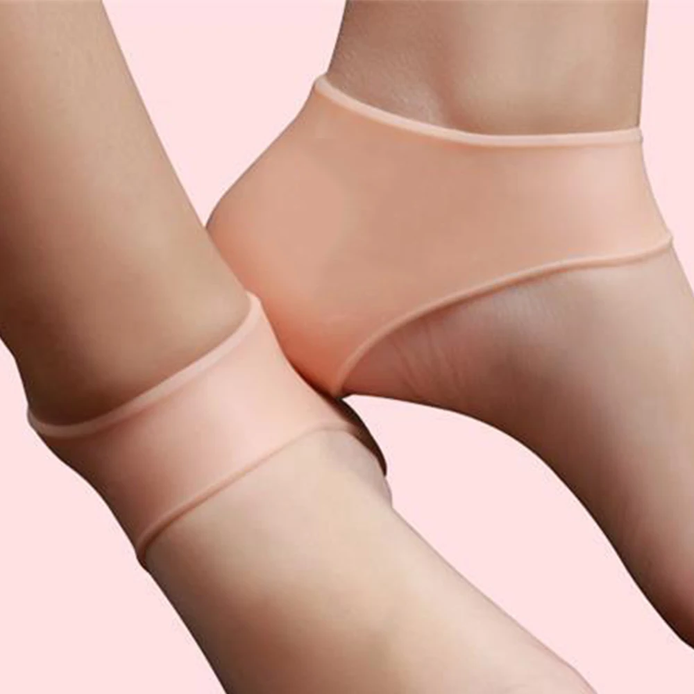 

1 Pair silicone Heel Foot Pain Arch Support Ankle Brace Heel Warm Protector Foot healthy Foot Care Tool