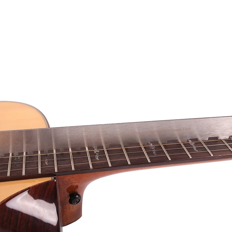 

Guitar Stainless Steel Neck Notched Straight Edge Tool for Checking the Guitar Fret Board and Most of Guitar Fretboard