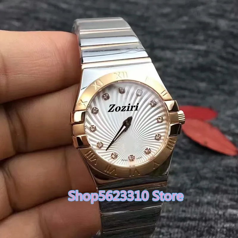 Классический дизайн Роскошные Брендовые женские часы с cz цирконием из