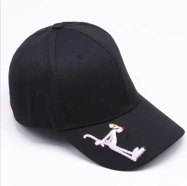 2020 модная бейсболка с вышивкой розовой Пантеры Женская крутая уличная городская